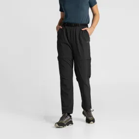 Impeccably Imperfect Womens Zip Off Pants Black
