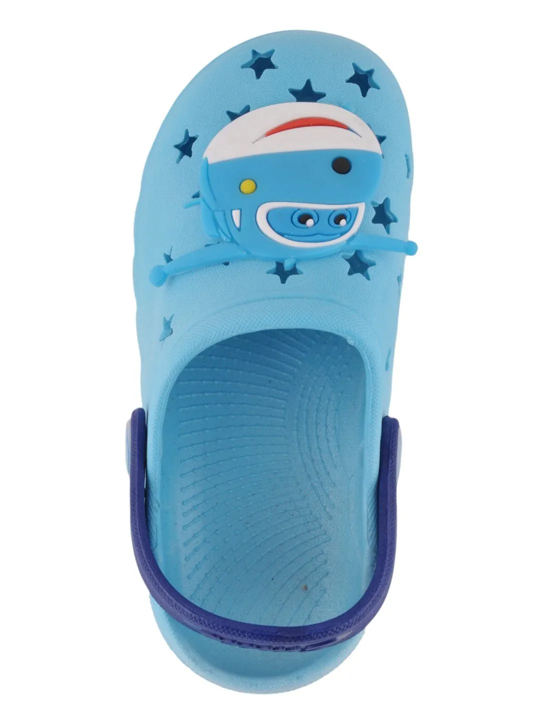 Skyward Flight: Boys' Light Blue Helicopter Clogs